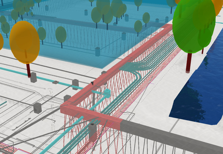 Ondergrondse Infrastructuur Campus Zuid 3 D modellering